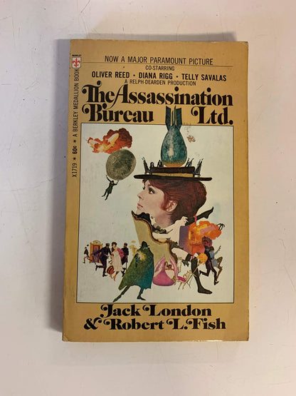 Vintage 1969 Mass Market Paperback The Assassination Bureau Ltd. Jack London and Robert L. Fish Berkley Medallion Movie Tie-In Edition