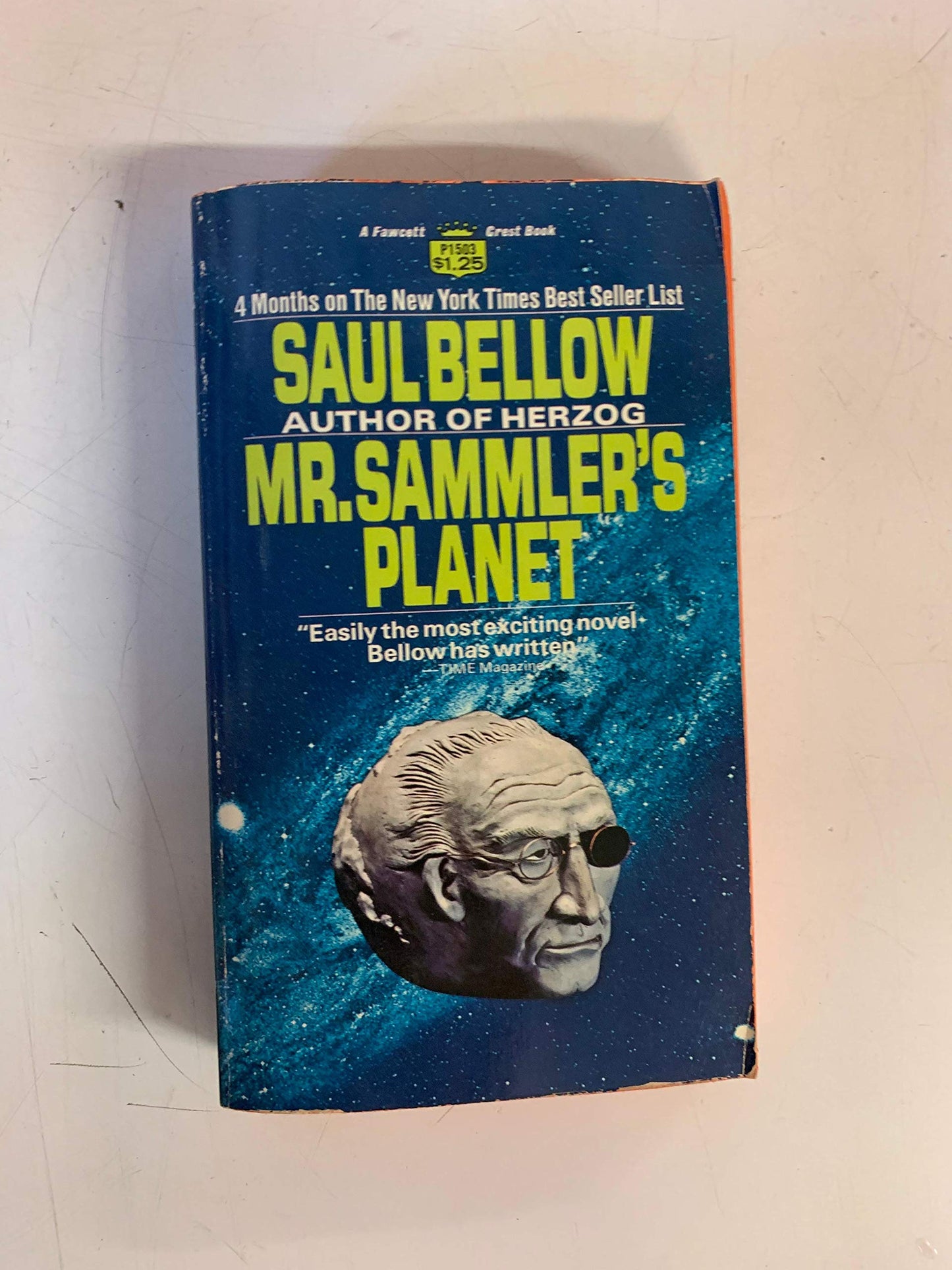 Vintage 1970 Mass Market Paperback Mr. Sammler's Planet Saul Bellow Fawcett Crest First Printing