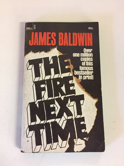 Vintage 1974 Mass Market Paperback The Fire Next Time James Baldwin