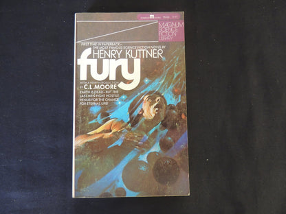 Vintage 1972 Mass Market Paperback Fury Henry Kuttner Magnum First Edition