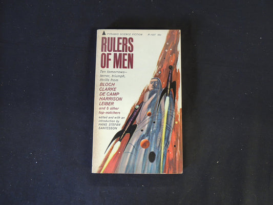 Vintage 1965 Mass Market Paperback Rulers of Men Hans Stefan Santesson Editor Pyramid First Edition