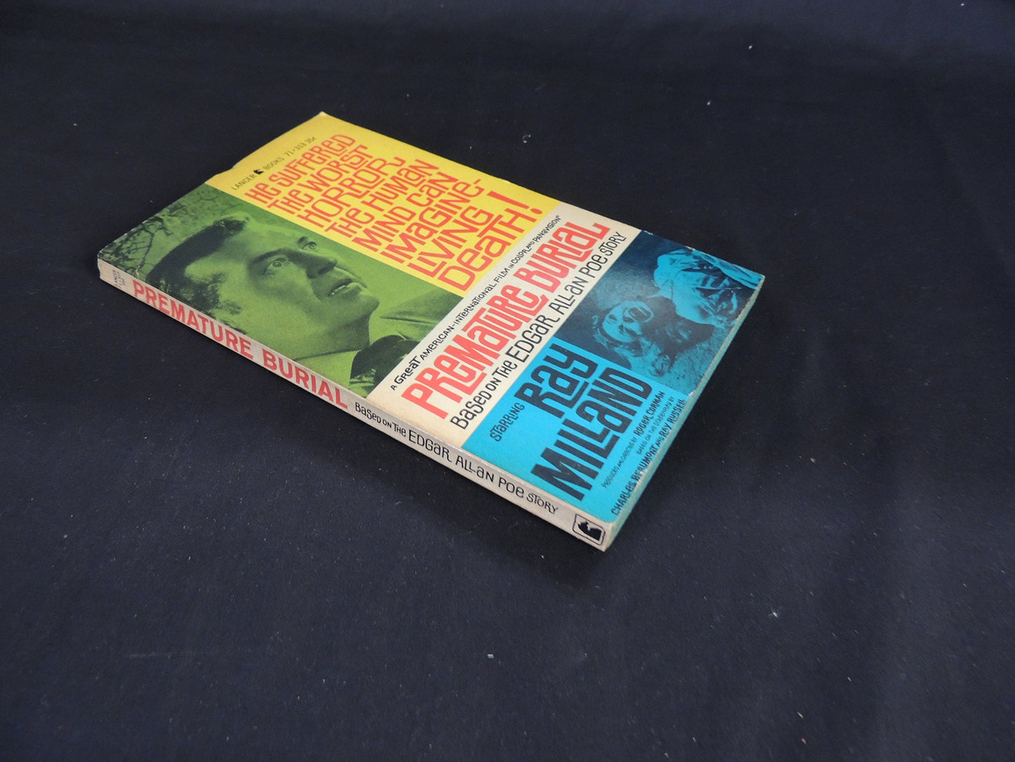 Vintage 1962 Mass Market Paperback Premature Burial Max Hallan Danne Lancer Movie Tie-In First Edition