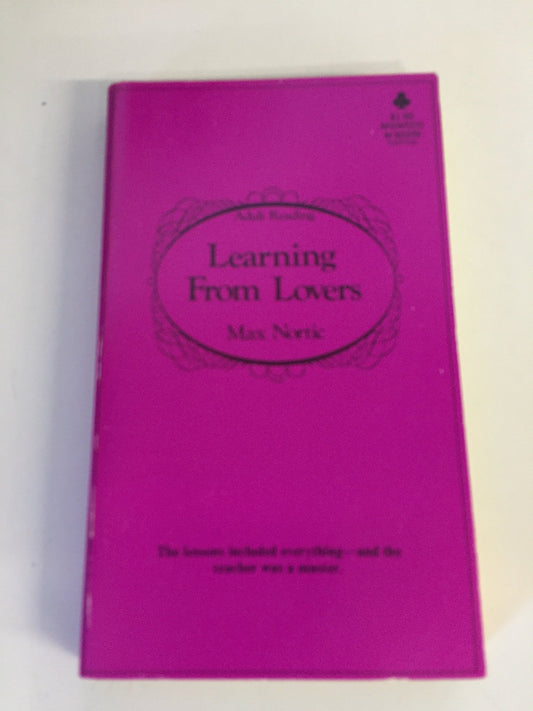 Vintage 1973 Mass Market Paperback Learning From Lovers Max Nortic Midwood Books First Edition