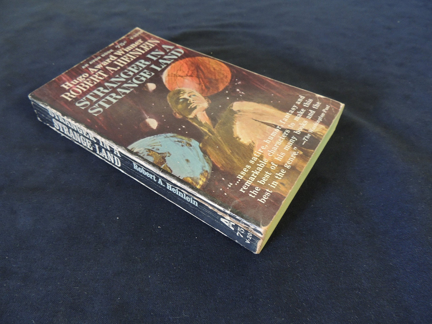 Vintage 1961 Mass Market Paperback Stranger In A Strange Land Robert A. Heinlein Avon Books First Printing