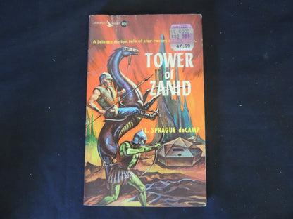 Vintage 1963 Mass Market Paperback Tower of Zanid L. Sprague deCamp Airmont Books First Printing