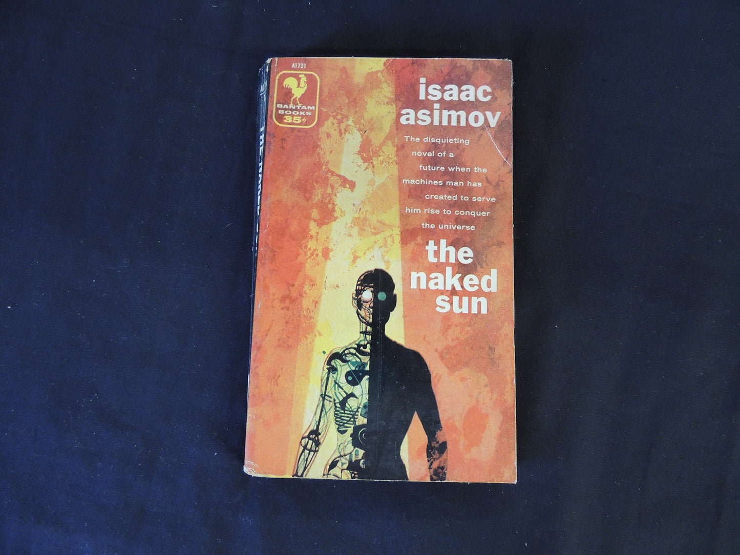 Vintage 1958 Mass Market Paperback The Naked Sun Isaac Asimov Bantam First Ed