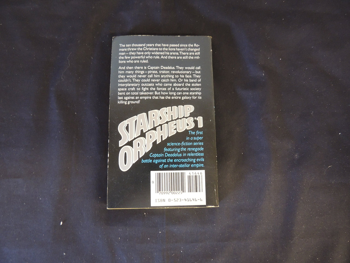 Vintage 1982 Mass Market Paperback Starship Orpheus No. 1 Symon Jade First Edition
