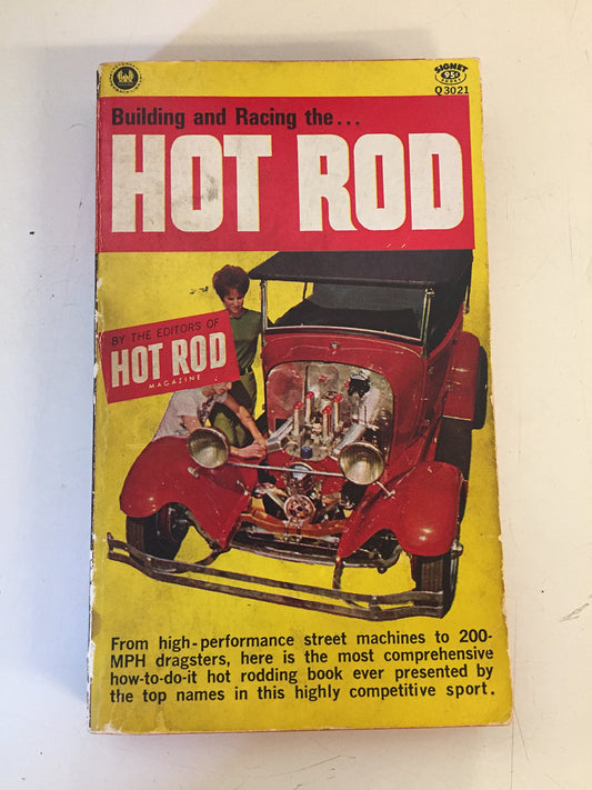 Vintage 1966 Mass Market Paperback Building and Racing the...Hot Rod Editors of Hot Rod Magazine Signet First Edition