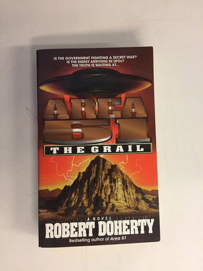 Vintage 2001 Mass Market Paperback Area 51: The Grail Robert Doherty Dell Books First Edition