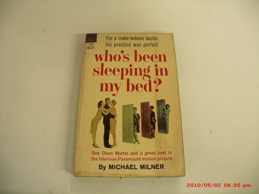 Vintage 1963 Mass Market Paperback Who's Been Sleeping In My Bed? Michael Miller Dell Book Movie Tie-In Edition First Printing