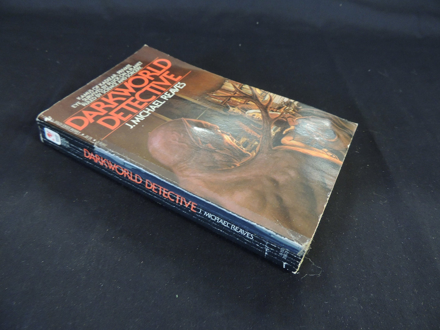 Vintage 1982 Mass Market Paperback Darkworld Detective J. Michael Reaves Bantam Books First Edition