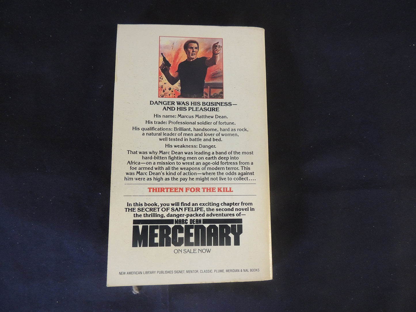 Vintage 1981 Marc Dean Mercenary #1: Thirteen For the Kill Peter Buck First Printing