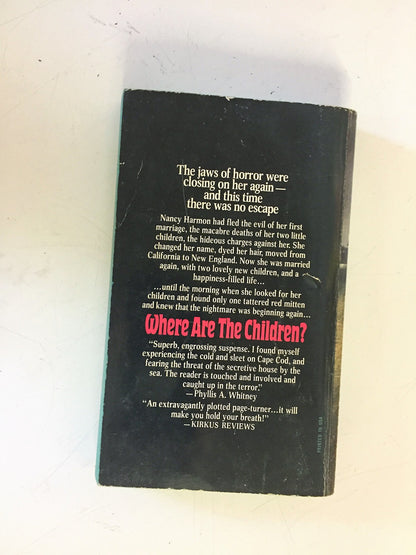 Vintage 1976 Mass Market Paperback Where Are the Children? Mary Higgins Clark