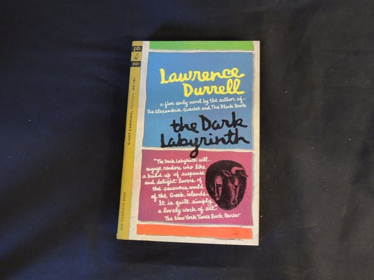 Vintage 1963 Mass Market Paperback The Dark Labyrinth Lawrence Durrell Pocket Books Giant Cardinal First Edition