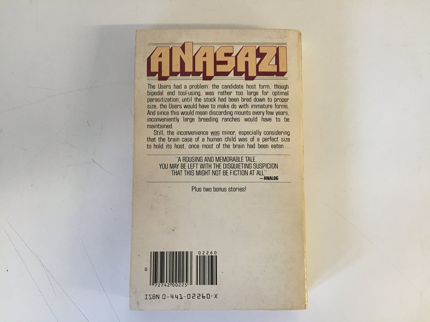 Vintage 1980 Mass Market Paperback Anasazi Dean Ing