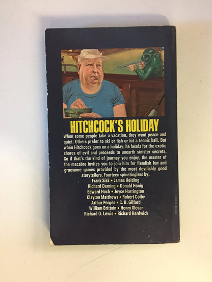 Vintage 1977 Mass Market Paperback Alfred Hitchcock's Having A Wonderful Crime Dell Books First Edition