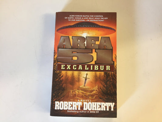 Vintage 2002 Mass Market Paperback Area 51: Excalibur Robert Doherty First Edition