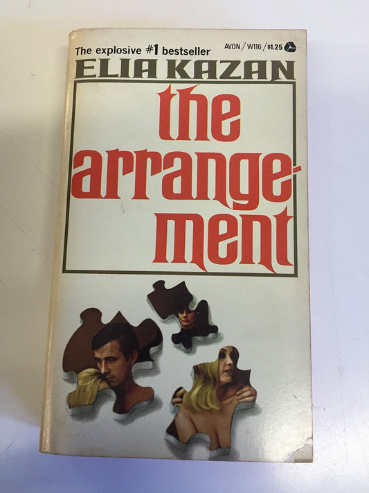 Vintage 1968 Mass Market Paperback The Arrangement Elia Kazan Avon Books First Edition