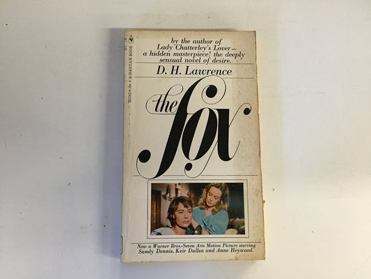 Vintage 1967 Mass Market Paperback The Fox D.H. Lawrence Bantam Books Movie Tie-In Edition