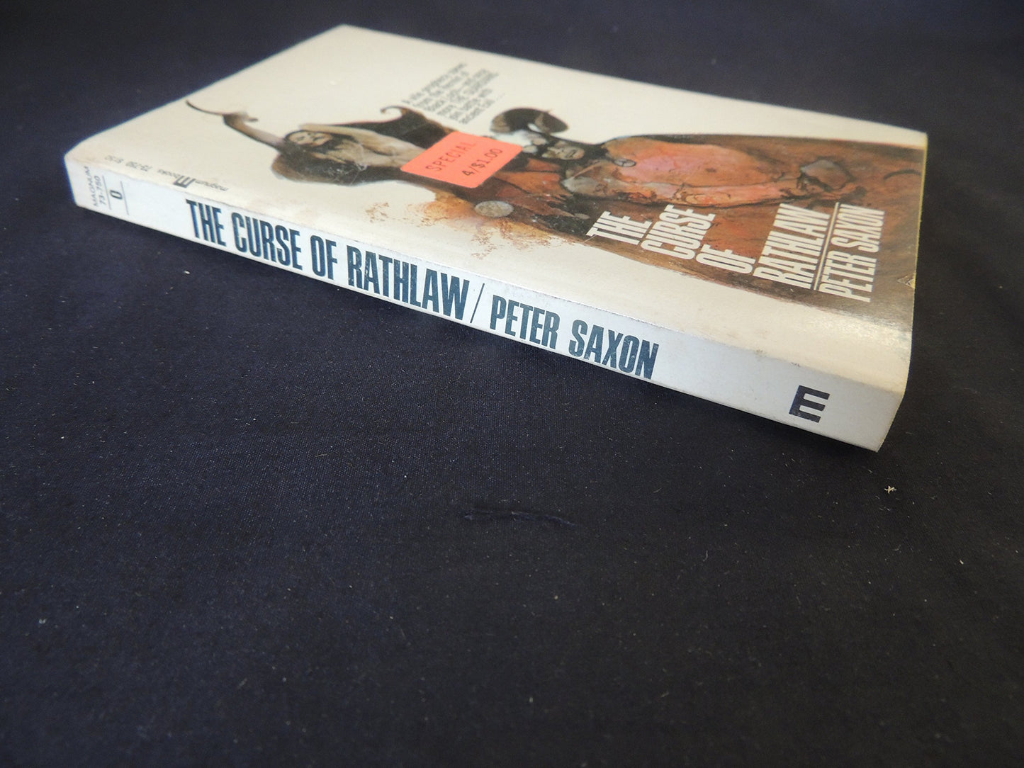 Vintage 1968 Mass Market Paperback The Curse of Rathlaw Peter Saxon Magnum First Edition