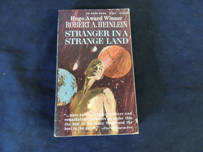 Vintage 1961 Mass Market Paperback Stranger In A Strange Land Robert A. Heinlein Avon Books First Printing