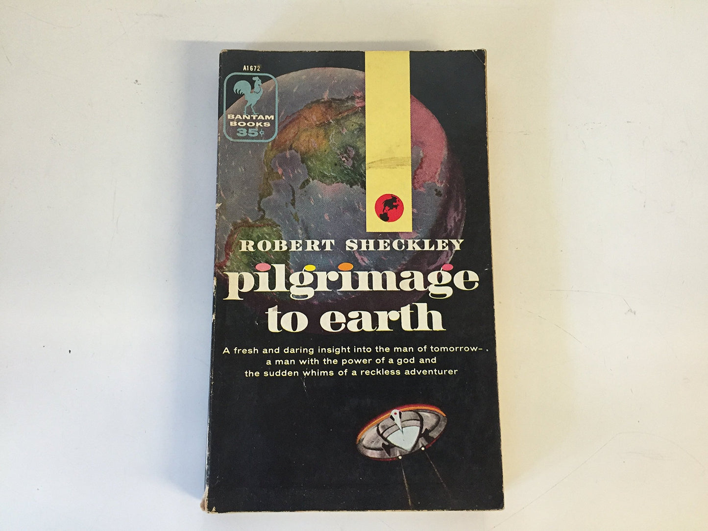 Vintage 1957 Mass Market Paperback Pilgrimage to Earth Robert Sheckley Bantam First Ed