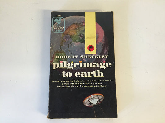 Vintage 1957 Mass Market Paperback Pilgrimage to Earth Robert Sheckley Bantam First Ed