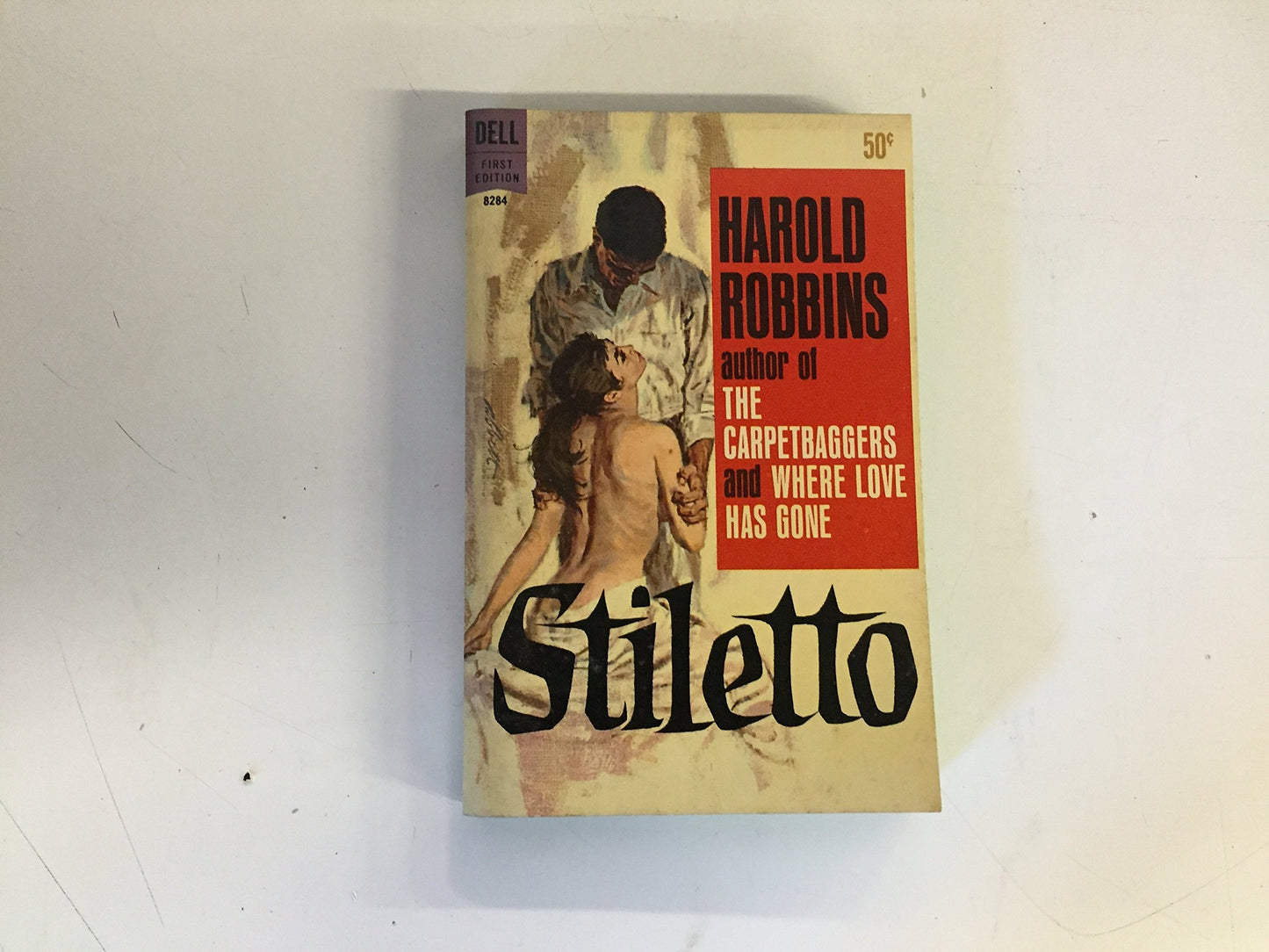 Vintage 1965 Mass Market Paperback Stiletto Harold Robbins Dell Books