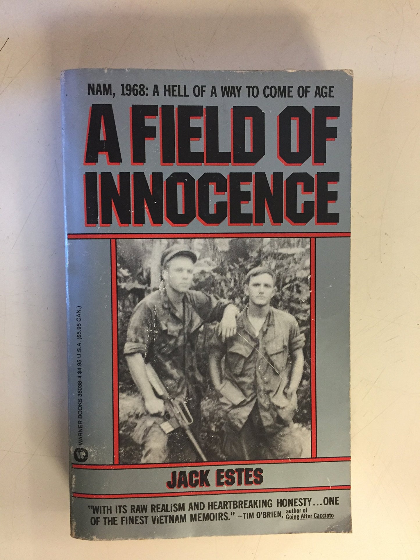 Vintage 1990 Mass Market Paperback A Field of Innocence Jack Estes First Edition