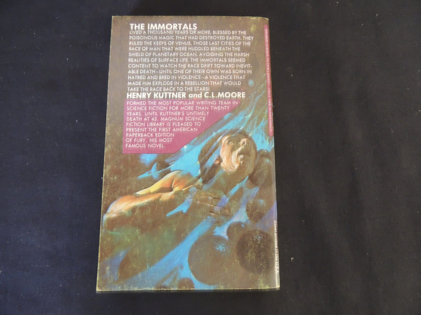 Vintage 1972 Mass Market Paperback Fury Henry Kuttner Magnum First Edition