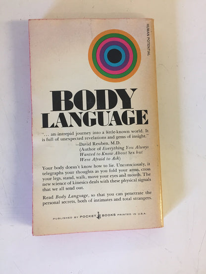 Vintage 1973 Mass Market Paperback Body Language Julius Fast