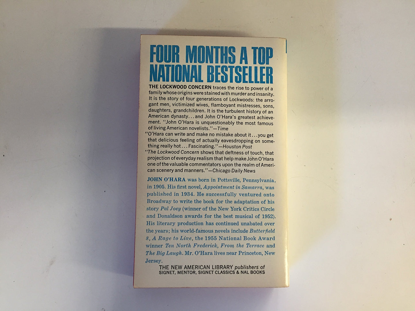 Vintage 1966 Mass Market Paperback The Lockwood Concern First Printing