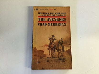 Vintage 1965 Mass Market Paperback The Avengers Chad Merriman