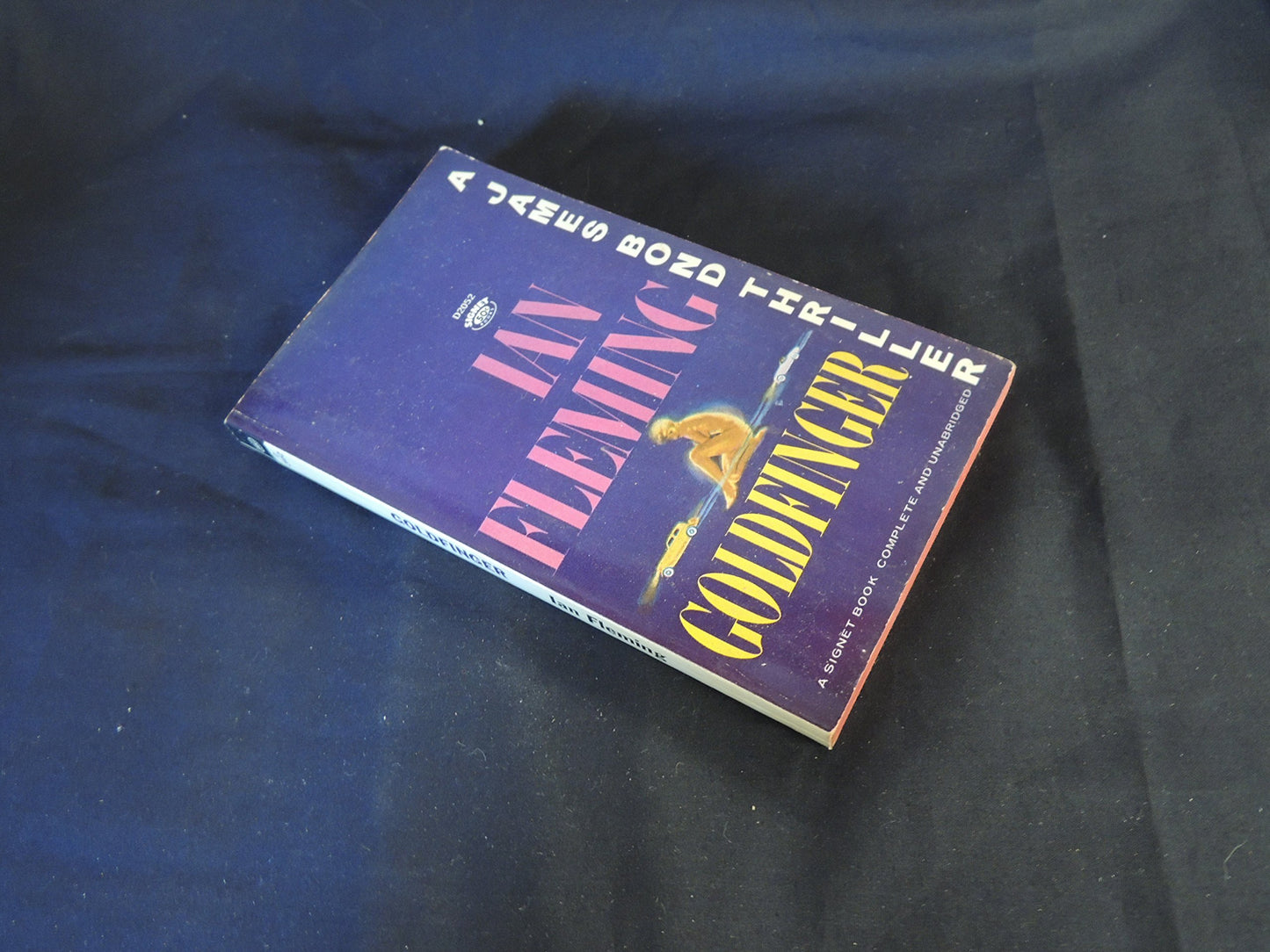 Vintage 1964 Mass Market Paperback Goldfinger Ian Fleming James Bond Thriller