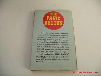 Vintage 1960 Mass Market Paperback The Panic Button Charles Fogg ACE Books First Edition