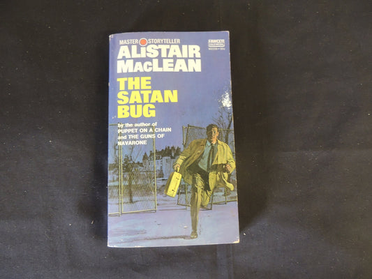 Vintage 1970 Mass Market Paperback The Satan Bug Alistair MacLean Fawcett Crest First Edition