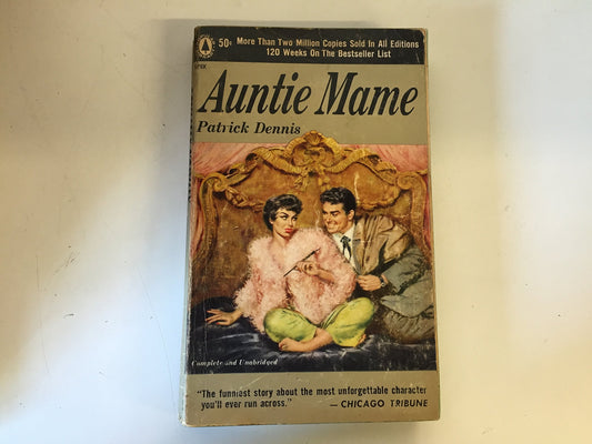 Vintage 1956 Mass Market Paperback Auntie Mame Patrick Dennis Popular Library