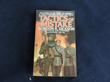 Vintage 1981 Mass Market Paperback Tactics of Mistake Gordon R. Dickson ACE Books First Printing