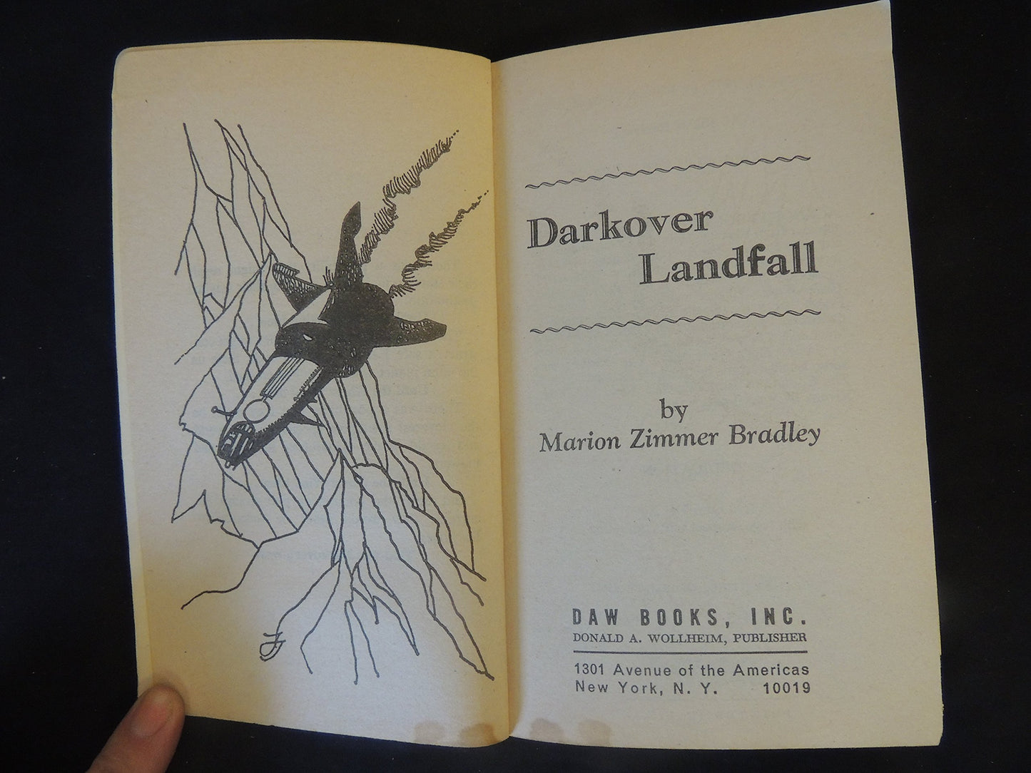 Vintage 1972 Mass Market Paperback Darkover Landfall Marion Zimmer Bradley DAW Books First Printing