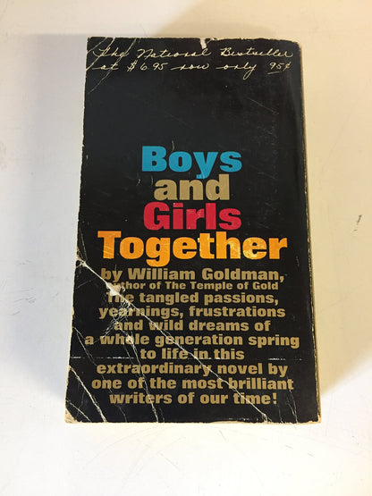 Vintage 1967 Mass Market Paperback Boys & Girls Together William Goldman