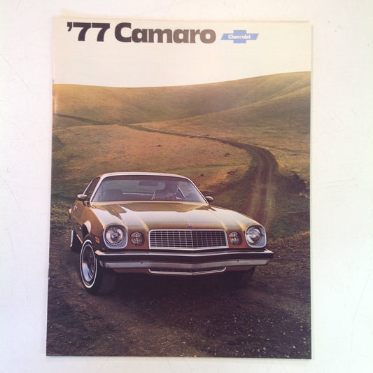 Vintage 1976 Chevrolet 1977 Camaro Informational Sales Brochure Sport Coupe LT