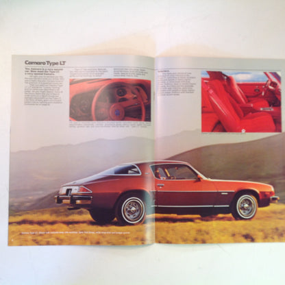 Vintage 1976 Chevrolet 1977 Camaro Informational Sales Brochure Sport Coupe LT