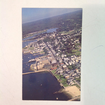 Vintage Book & Tackle Shop Color Postcard Aerial View Stonington and Vicinity Connecticut