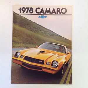 Vintage 1977 Chevrolet 1978 Camaro Informational Sales Brochure Rally LT Coupe Z