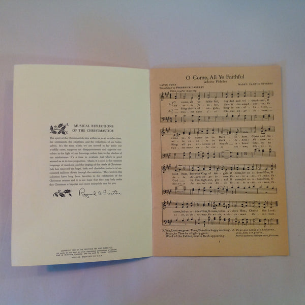 Vintage 1959 Favorite Christmas Carols From Firestone Songbook