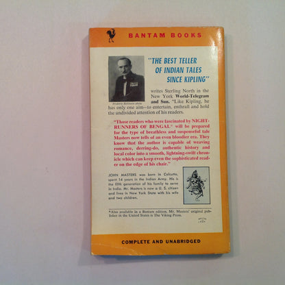 Vintage 1953 Mass Market Paperback The Deceivers John Masters Bantam First Edition