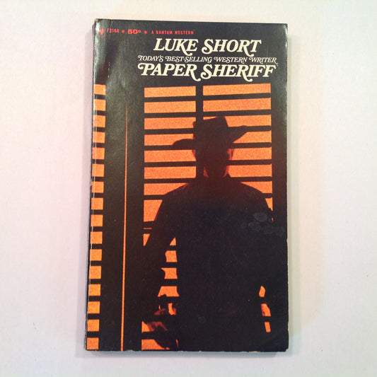 Vintage 1966 Mass Market Paperback Paper Sheriff Luke Short Bantam First Edition