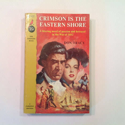 Vintage 1954 Mass Market Paperback Crimson Is The Eastern Shore Don Tracy Cardinal First Edition
