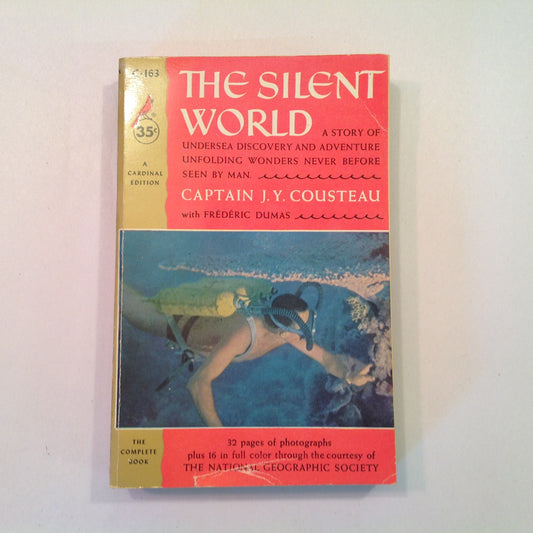 Vintage 1955  Mass Market Paperback The Silent World Captain J Y Cousteau with Frederic Dumas