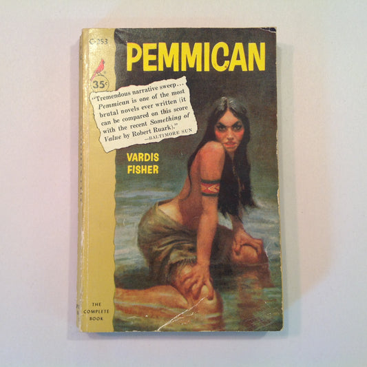 Vintage 1957 Mass Market Paperback Pemmican Vardis Fisher Cardinal First Edition